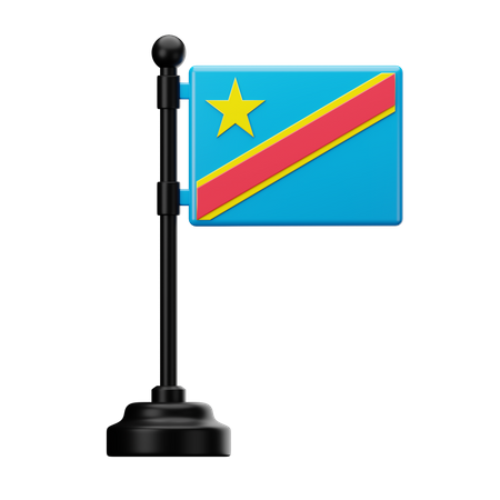 Bandeira da república democrática do congo  3D Icon