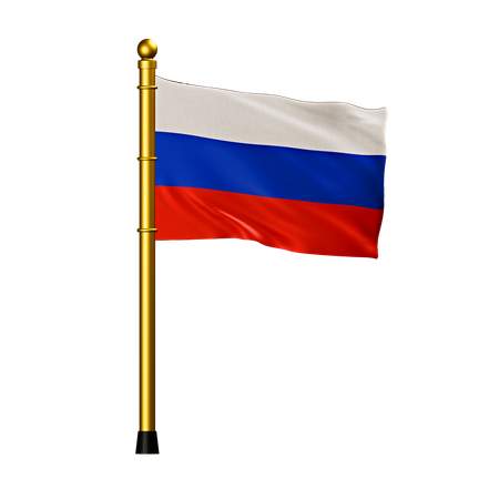 Bandeira da Rússia  3D Icon