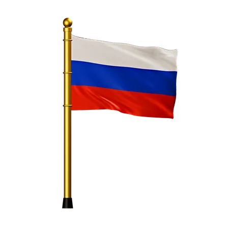 Bandeira da Rússia  3D Icon