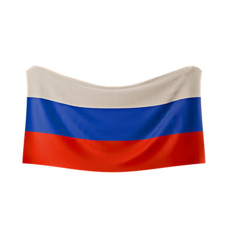 Bandeira da Rússia  3D Icon