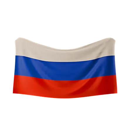 Bandeira da Rússia  3D Icon