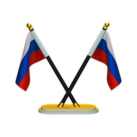 Bandeira da Rússia  3D Icon