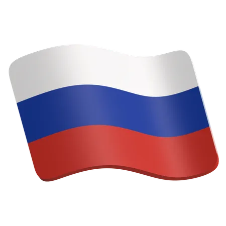 Bandeira da Rússia  3D Icon