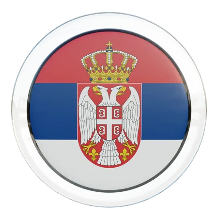 Bandeira da Sérvia  3D Flag