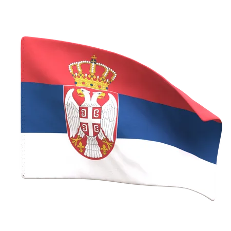 Bandeira da Sérvia  3D Icon