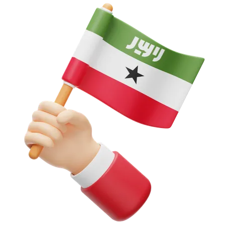 Bandeira da Somalilândia  3D Icon