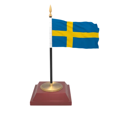 Bandeira da Suécia  3D Icon