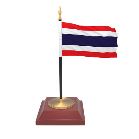 Bandeira da Tailândia  3D Icon