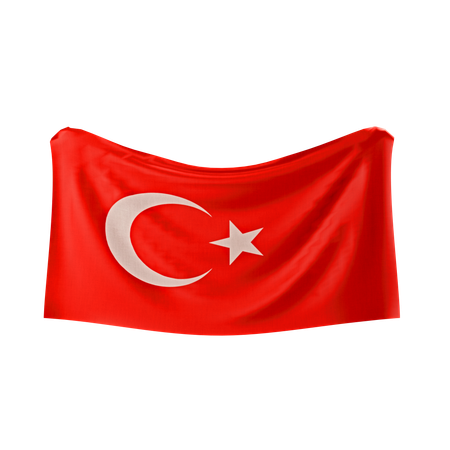 Bandeira da Turquia  3D Icon