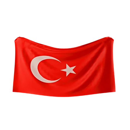 Bandeira da Turquia  3D Icon