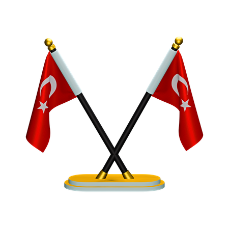 Bandeira da Turquia  3D Icon