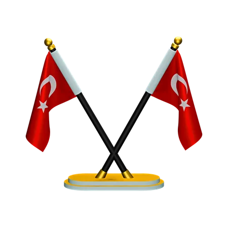 Bandeira da Turquia  3D Icon