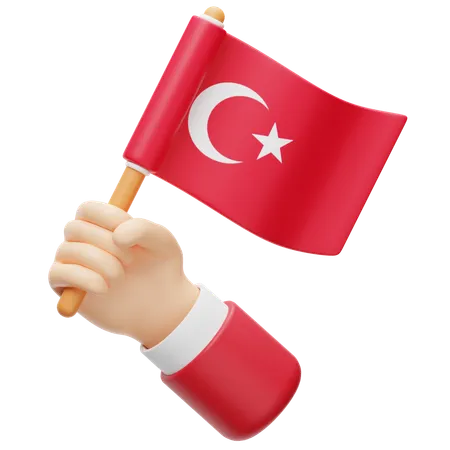 Bandeira da Turquia  3D Icon