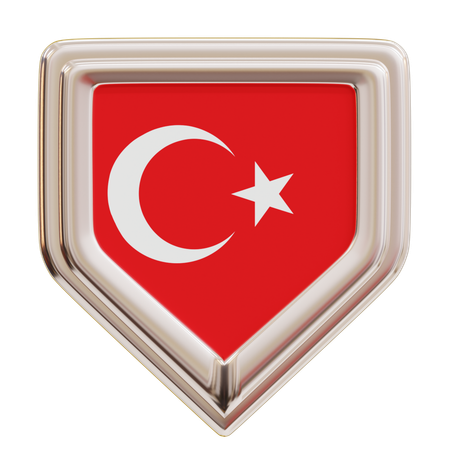 Bandeira da Turquia  3D Icon