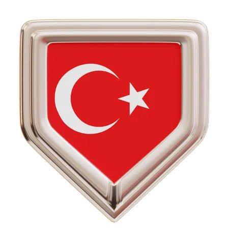 Bandeira da Turquia  3D Icon