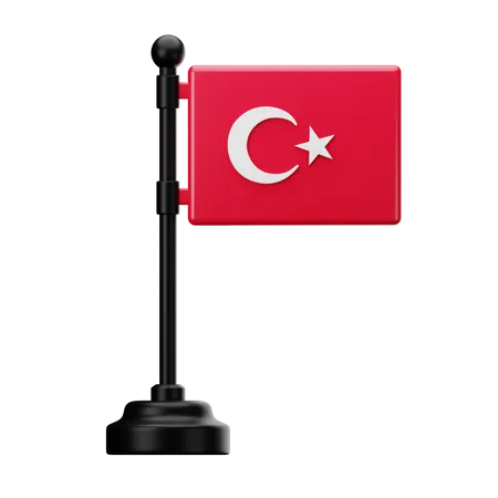 Bandeira da Turquia  3D Icon