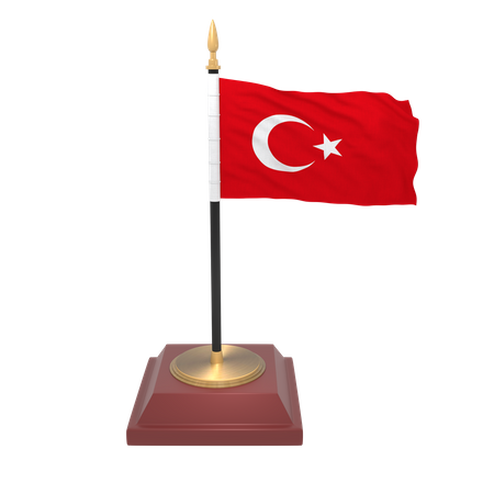 Bandeira da Turquia  3D Icon