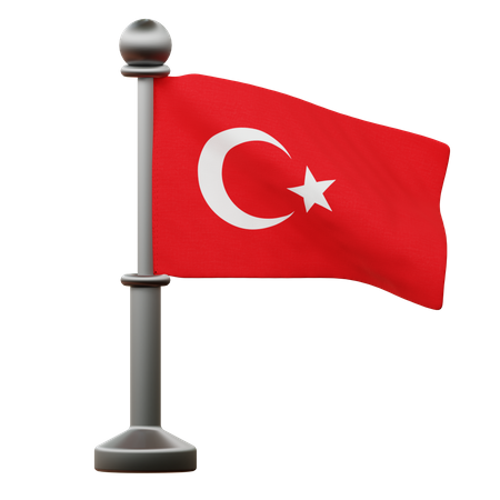 Bandeira da Turquia  3D Icon