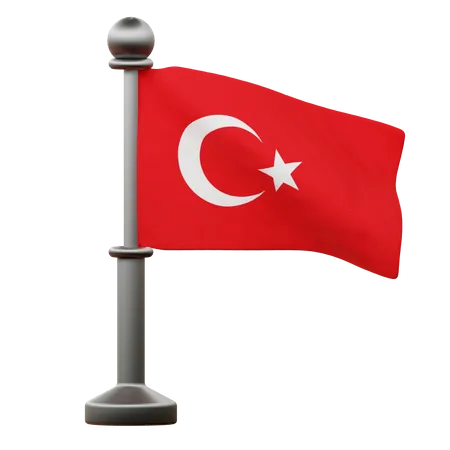 Bandeira da Turquia  3D Icon