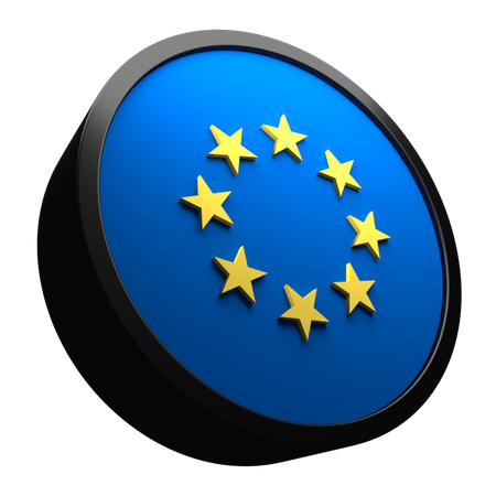 Bandeira da união europeia  3D Flag