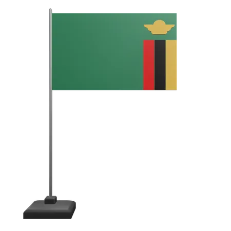 Bandeira da Zâmbia  3D Icon