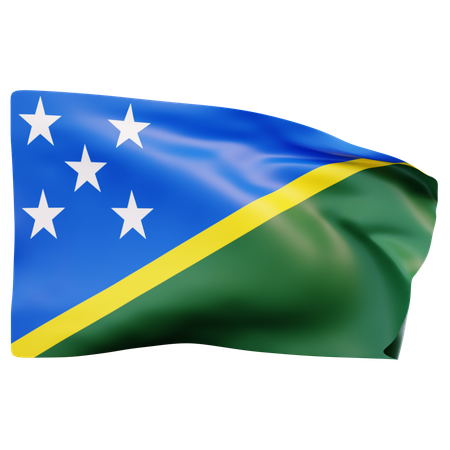 Bandeira das Ilhas Salomão  3D Icon