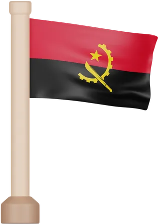 Bandeira de angola  3D Icon