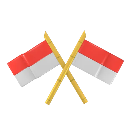 23 Pacotes De Icone Fofo De Renderizacao 3 D Com O Tema Da Independencia Da Indonesia 3D Icon