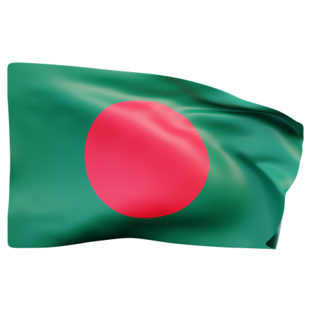 Bandeira de bangladesh  3D Icon