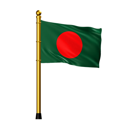 Bandeira de bangladesh  3D Icon