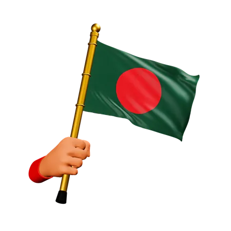 Bandeira de bangladesh  3D Icon