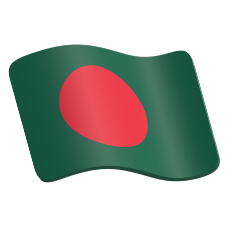 Bandeira de bangladesh  3D Icon