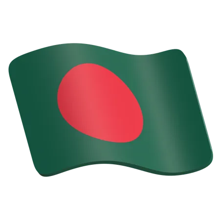 Bandeira de bangladesh  3D Icon