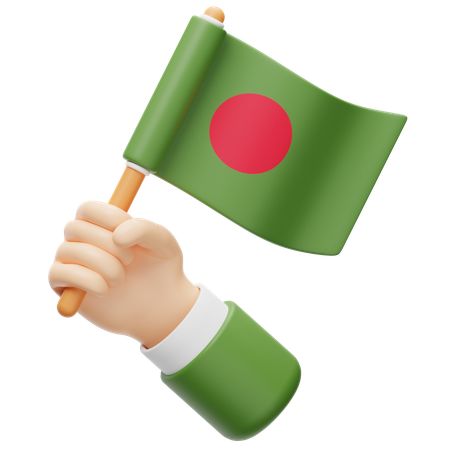 Bandeira de bangladesh  3D Icon