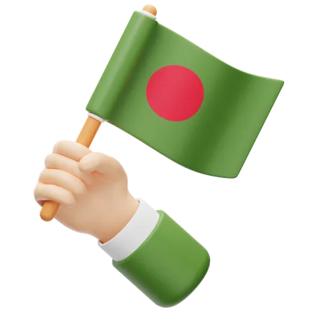 Bandeira de bangladesh  3D Icon