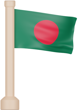 Bandeira de bangladesh  3D Icon