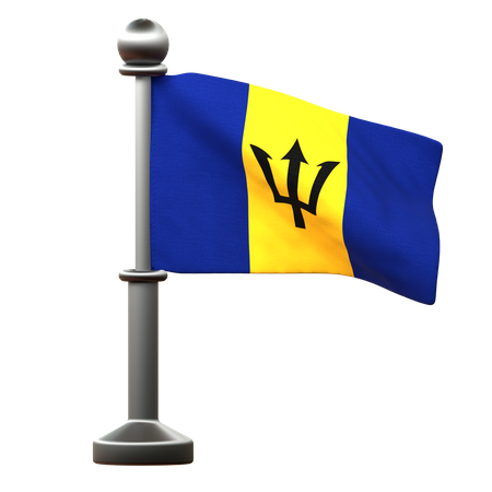 Bandeira de Barbados  3D Icon