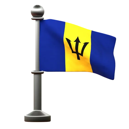 Bandeira de Barbados  3D Icon