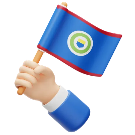 Bandeira de belize  3D Icon