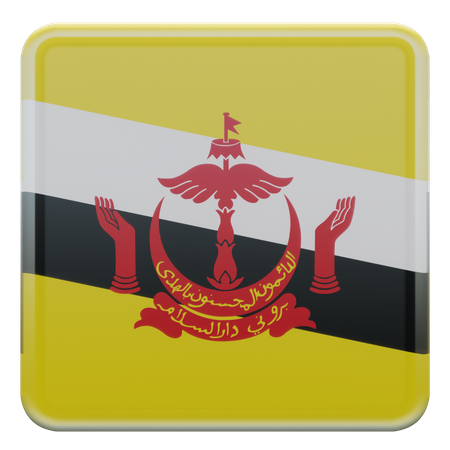 Bandeira de Brunei  3D Flag