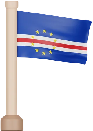 Bandeira de cabo verde  3D Icon