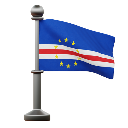 Bandeira de cabo verde  3D Icon