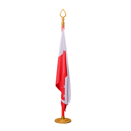 Bandeira de Singapura  3D Icon