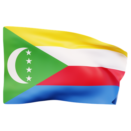 Bandeira de comores  3D Icon