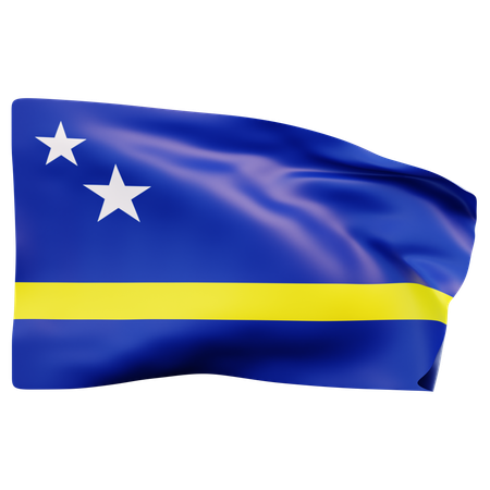 Bandeira de curaçao  3D Icon