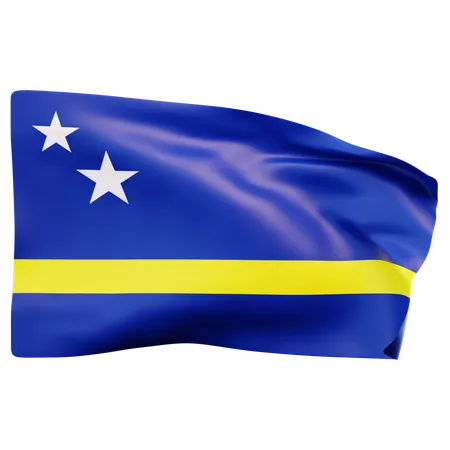 Bandeira de curaçao  3D Icon