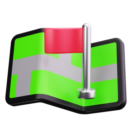 Bandeira de destino  3D Icon