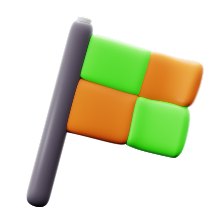 Bandeira de futebol  3D Icon