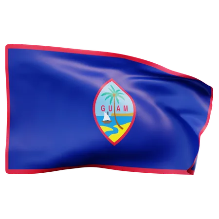 Bandeira de Guam  3D Icon