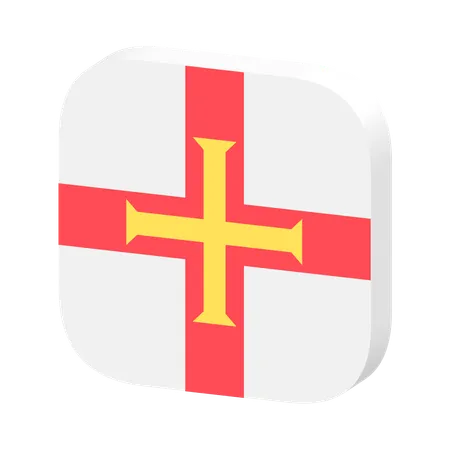 Bandeira de Guernsey  3D Icon